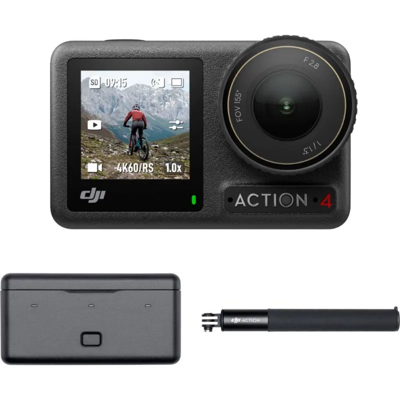DJI - Camera De Ação Osmo Action 4 Adventure Combo - Cinza-CP.OS.00000270.01