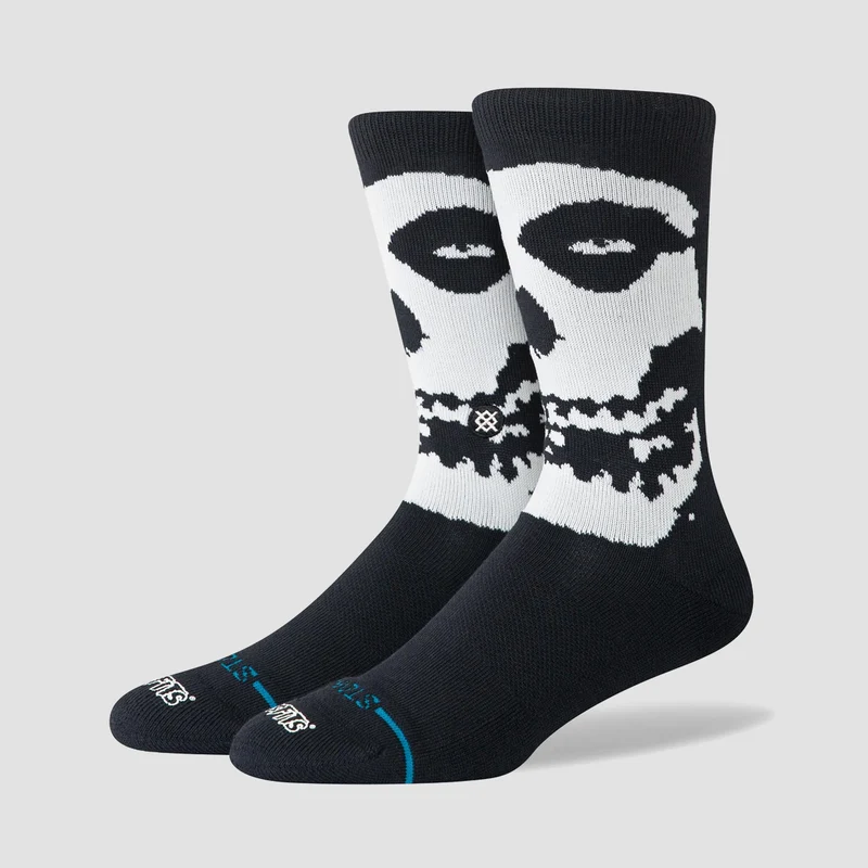 Stance Misfits Beware Crew Socks Black 5.5-7.5uk / Black