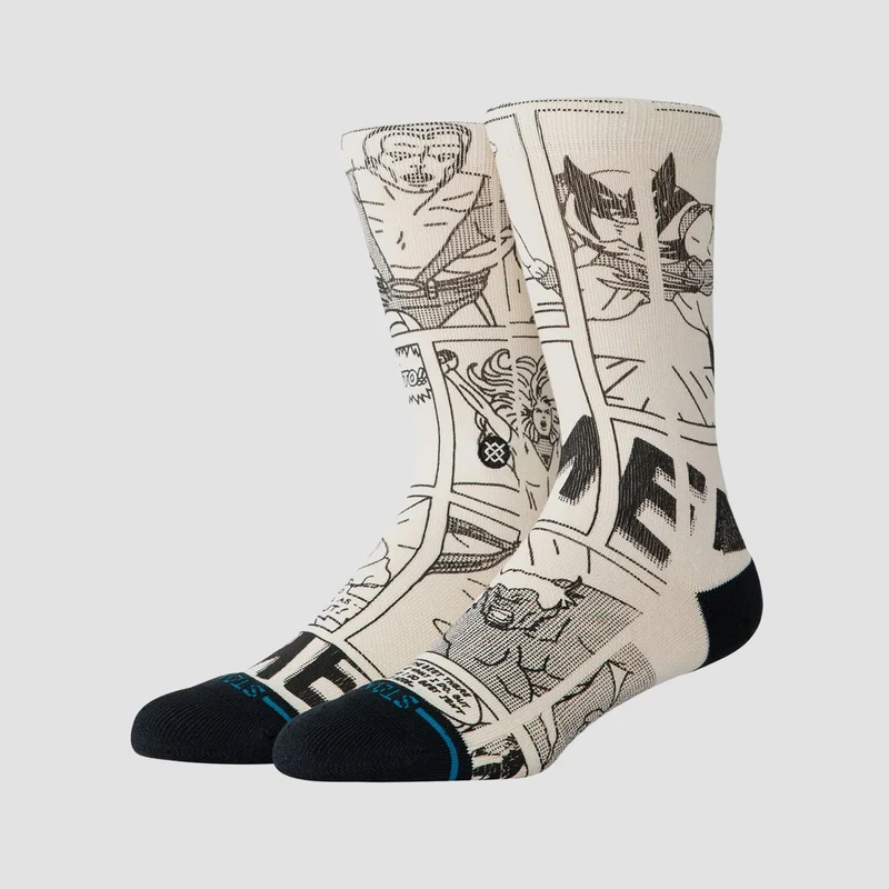 Stance X-Men Good Vs Bad Crew Socks Black/White 5.5-7.5uk / Black/White