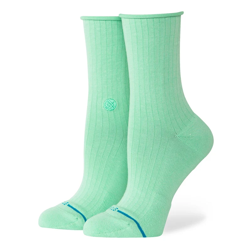 Wmns Rolled Cuff Quarter Socks S