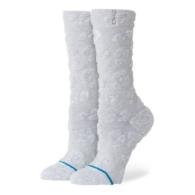Wmns Terry Cheetah Crew Socks S