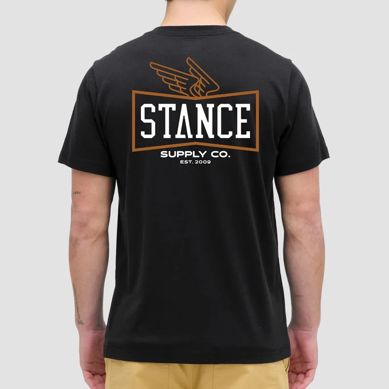 Stance Winged T-Shirt Black XX-Large / Black