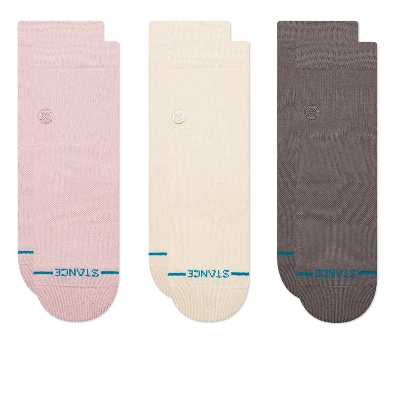 Woman Icon Quarter 3 Pack Socks M
