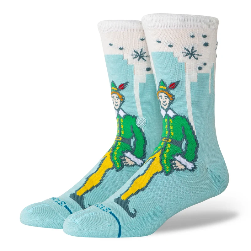 Big City Elf Crew Socks L