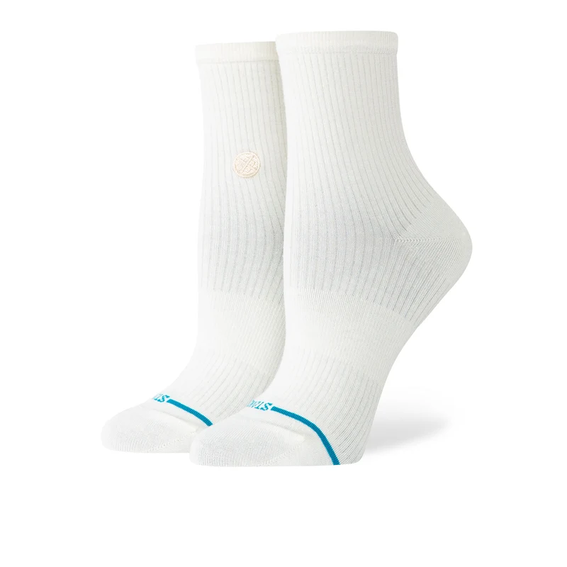 Wmns Fine Rib Quarter Socks S