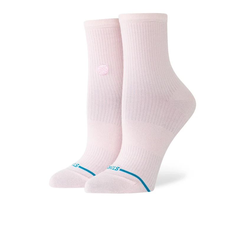 Wmns Fine Rib Quarter Socks S