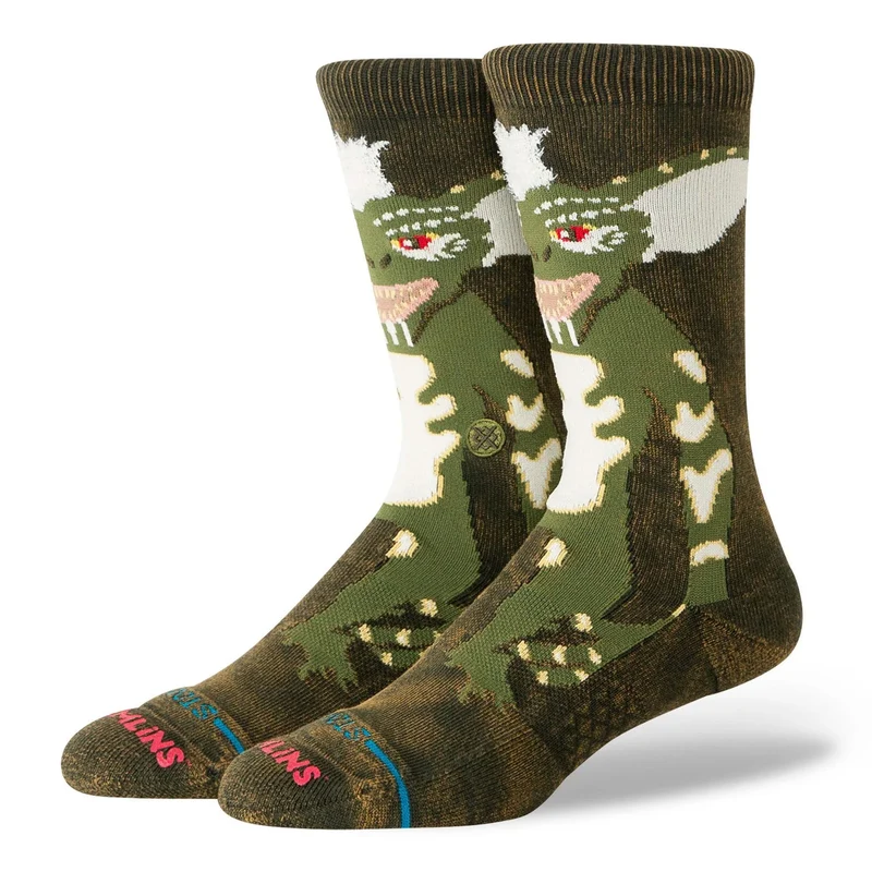 Stripe Gremlins Crew Socks M