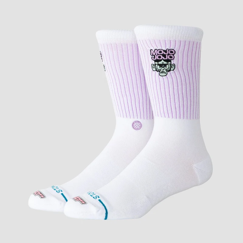 Stance Mojo Jojo Crew Socks White 5.5-7.5uk
