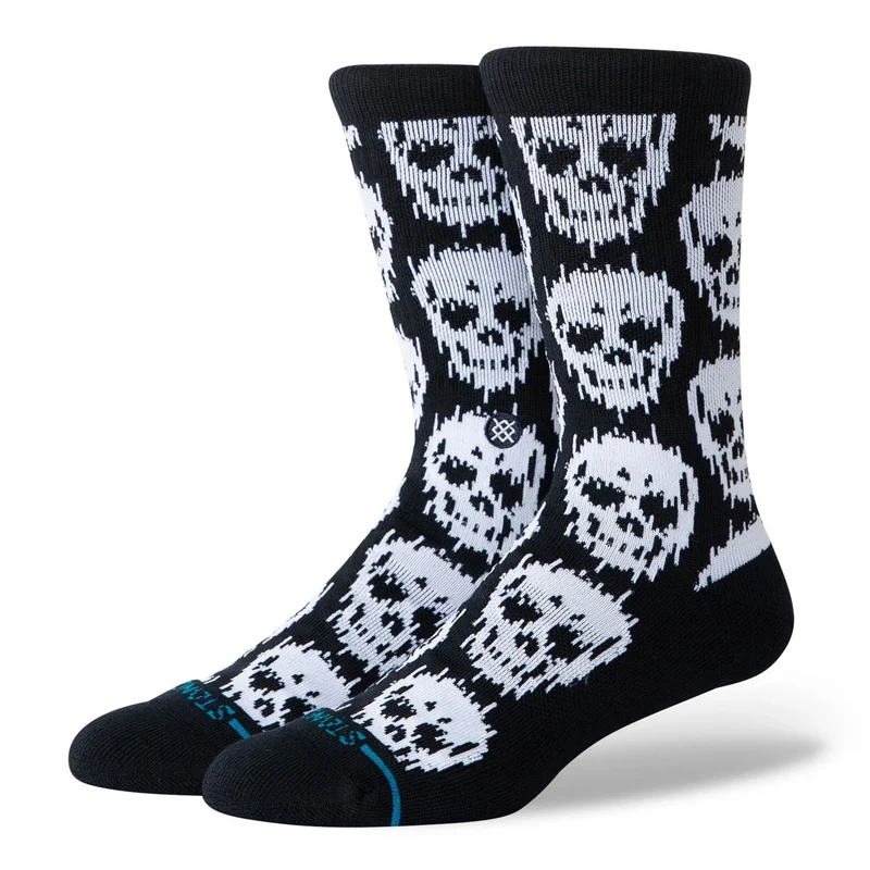Static Skull Crew Socks M