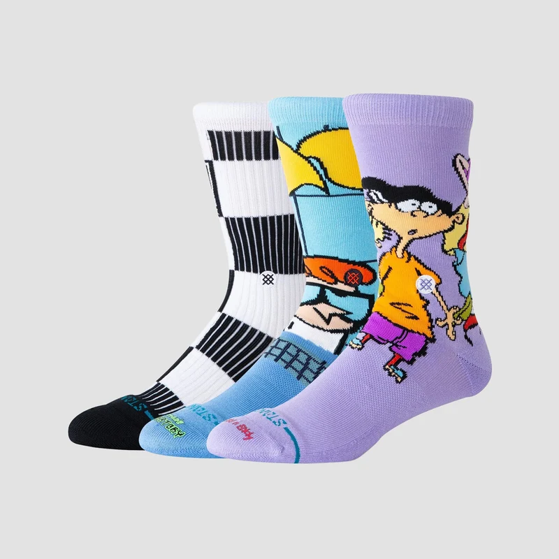 Stance X Cartoon Network Crew Socks Box Set Multi 8-12.5uk