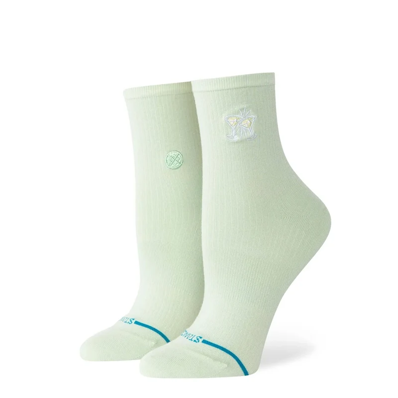 Wmns Fine Rib Quarter Socks S