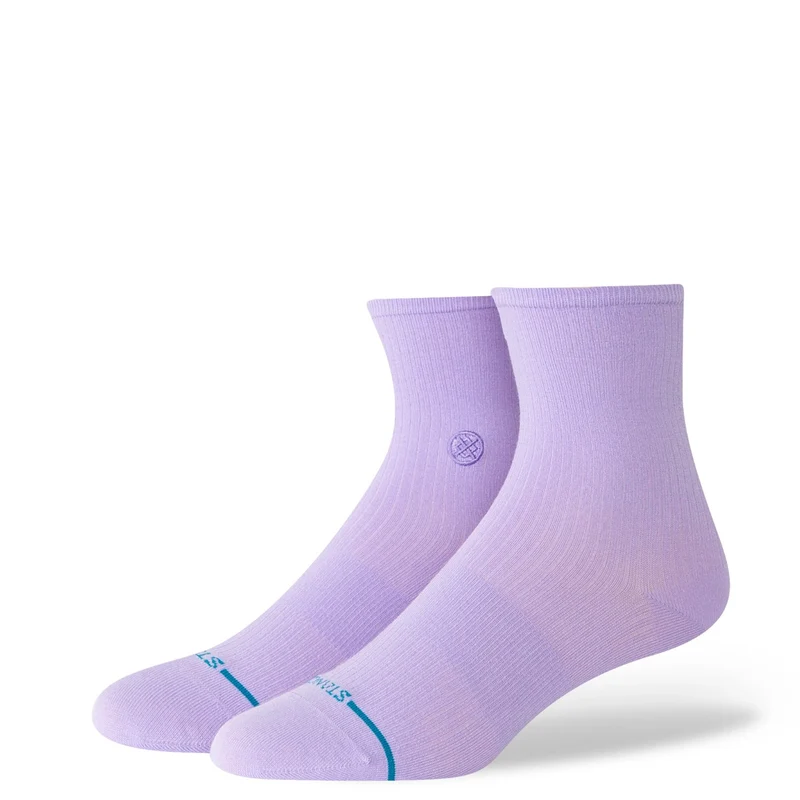 Stance Socks Women Fine Rib Quarter Purple Purpura / M