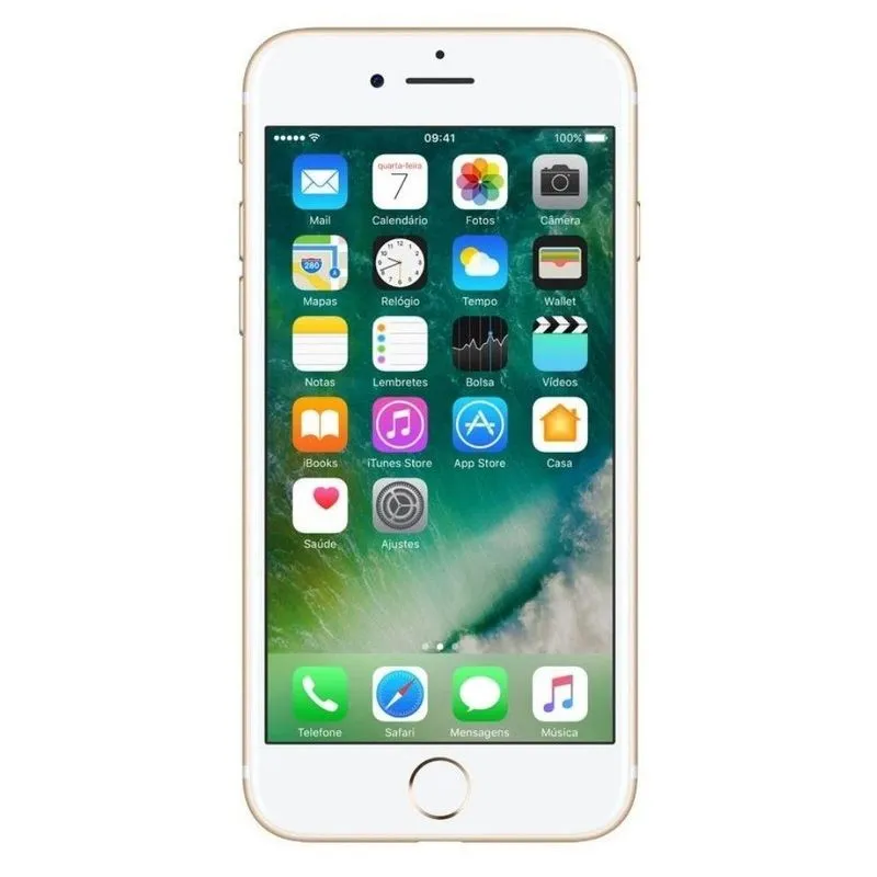 Usado: Celular iPhone 7 128GB Dourado Muito Bom - Trocafone