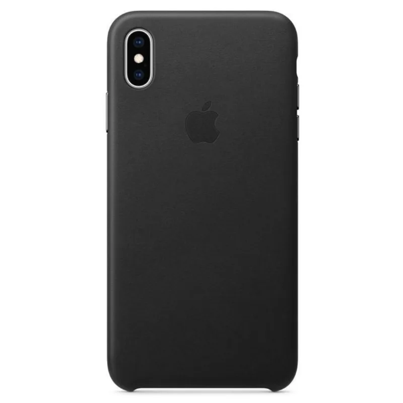 Capa iPhone Xs e X, Apple, Couro Preto