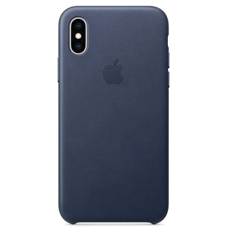 Capa iPhone Xs e X, Apple, Couro Azul