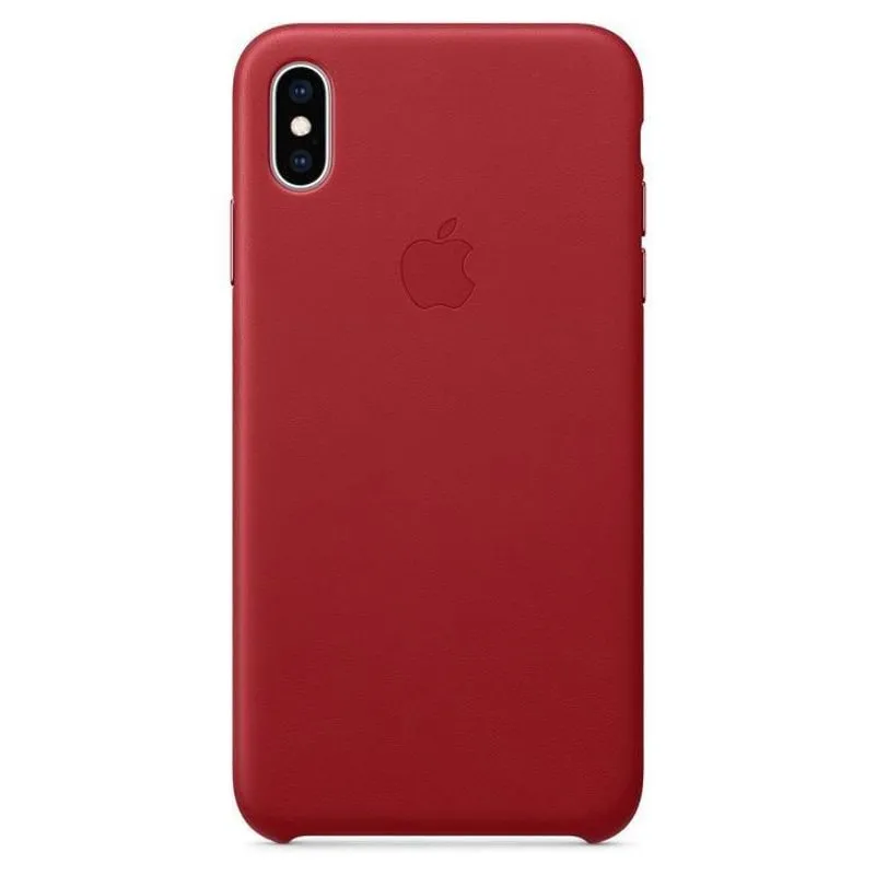 Capa iPhone Xs Max, Apple, Couro Vermelho