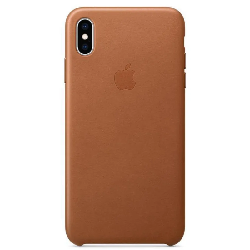 Capa iPhone Xs Max, Apple, Couro Marrom