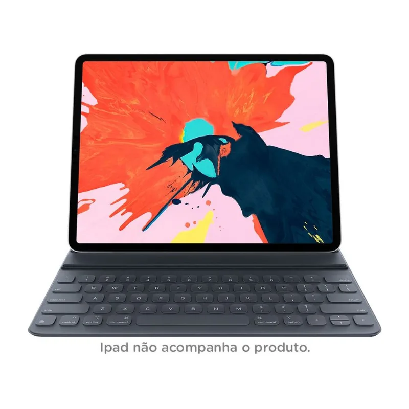 Capa com Teclado para iPad Pro 12,9" Apple (3ª Geração) Cinza Carvão - Smart Keyboard Folio MU8H2LL/A
