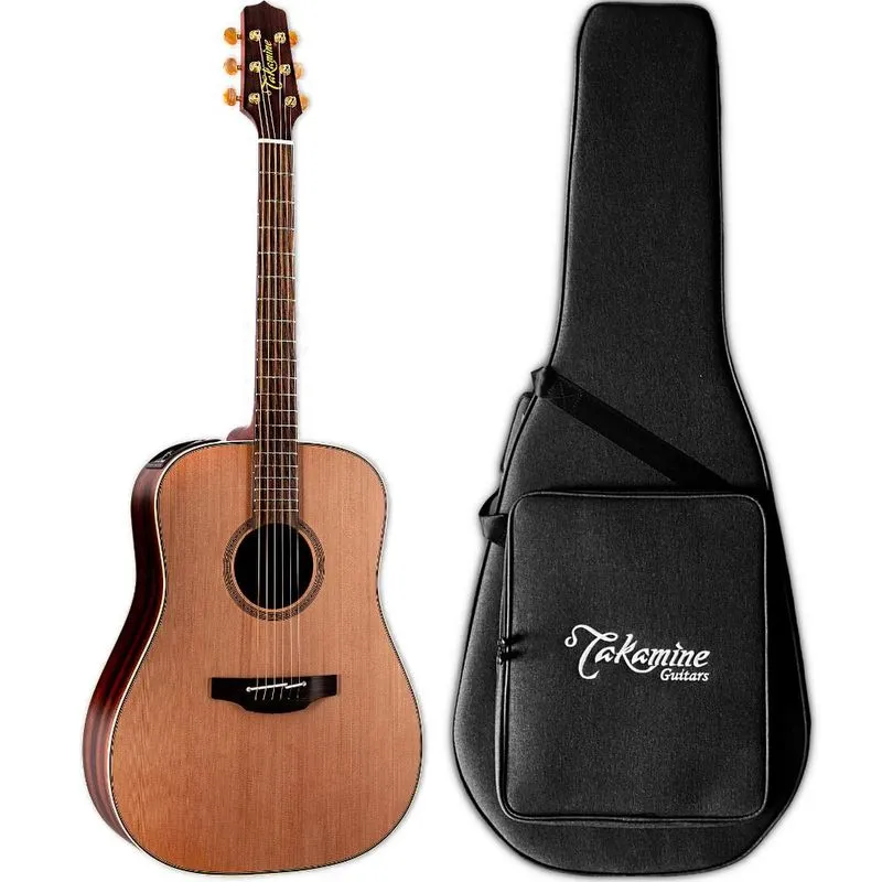 Violão Takamine Fn15ar Natural Japonês Folk Sólido Ctf-2n C/ Semi-case Edição Limitada