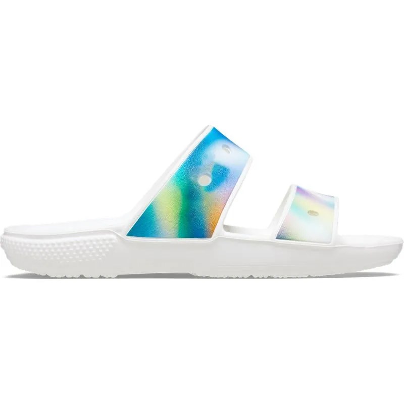 Sandália Crocs Classic Solarized Sandal White/multi - 40