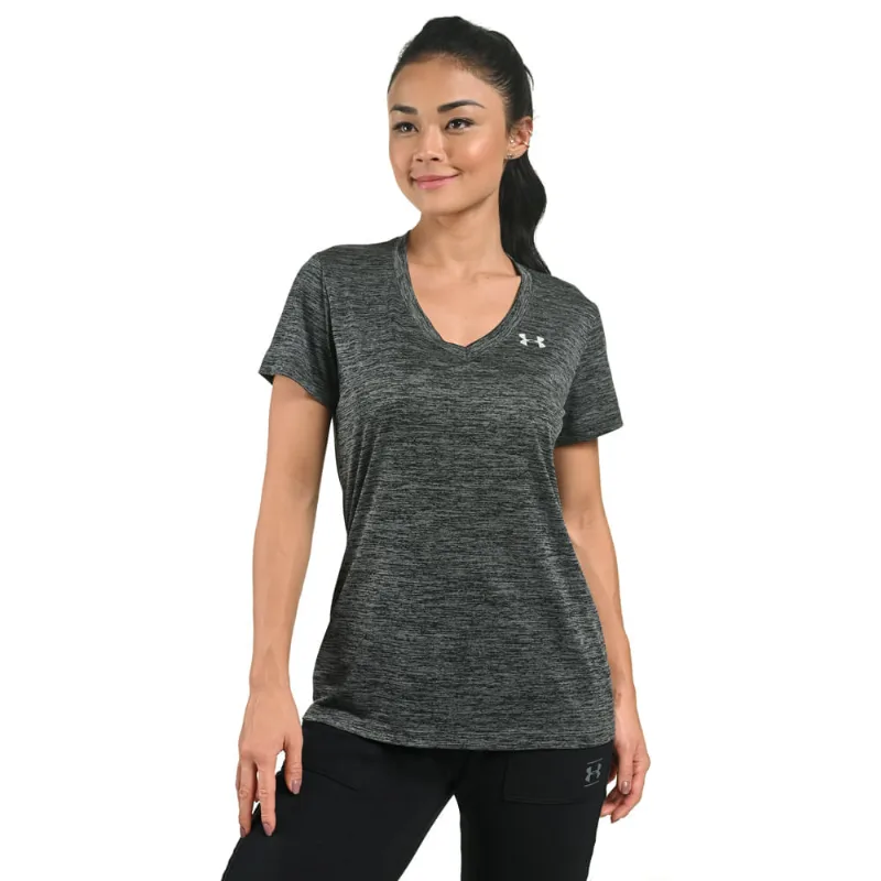 Camiseta de Treino Feminina Under Armour Tech SSV Twist PP Preto