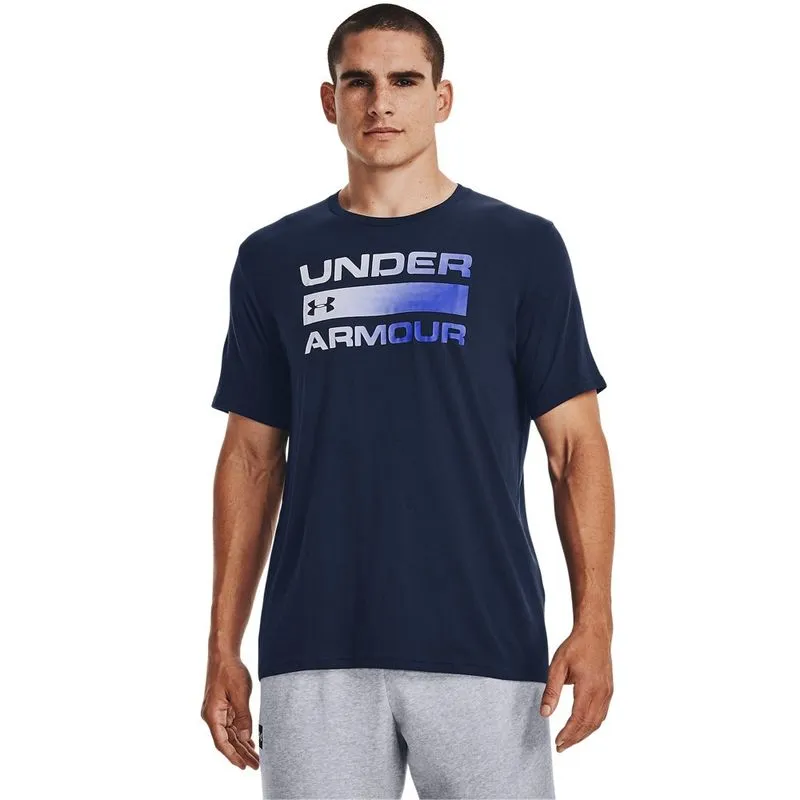 Camiseta Sportstyle Masculina Under Armour Issue Wordmark 2GG Azul