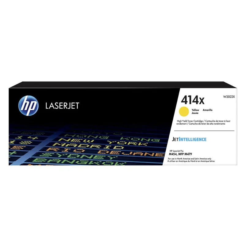 Toner hp M545, M455, MFP M479, MFP M480 w2022xc amarelo 414 6000pgs original