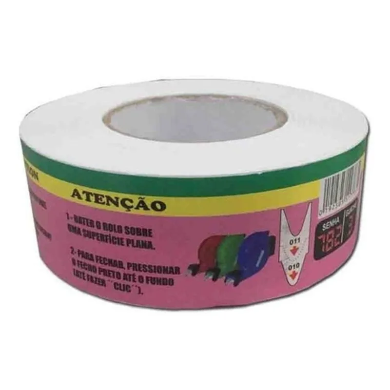 Rolo 2000 Senhas Numeradas 000-999 Para Dispenser Senha 5un
