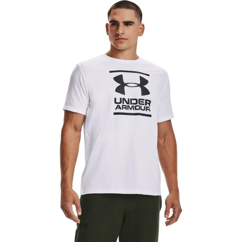 Camiseta de Treino Masculina Under Armour Foundation SS GG Branco