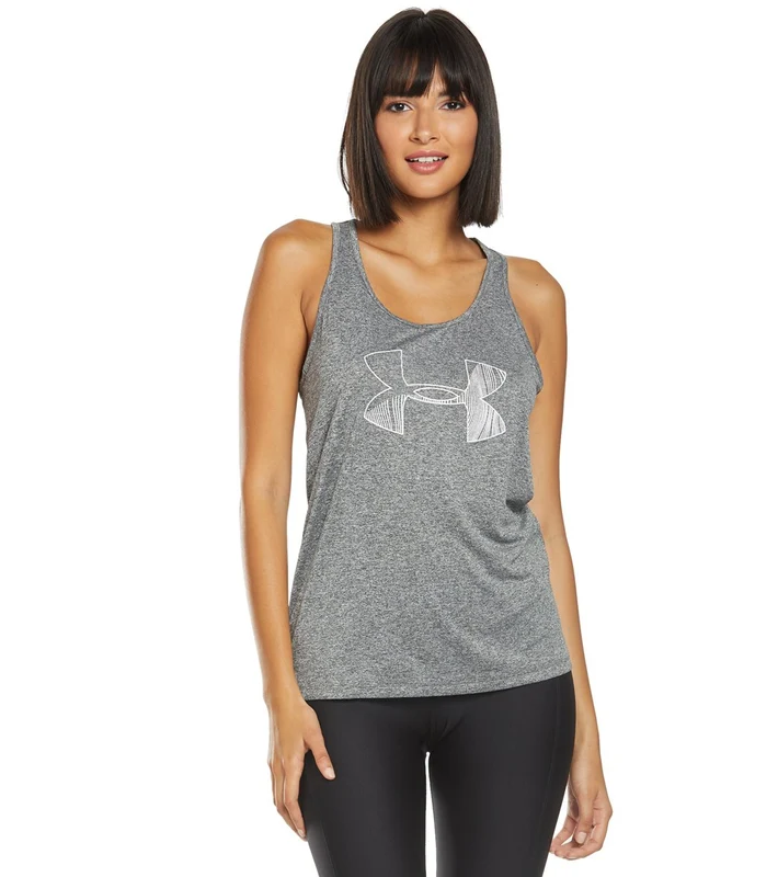 Under Armour Women's UA Tech Graphic Tank Jey Gray/Light Heather / XL