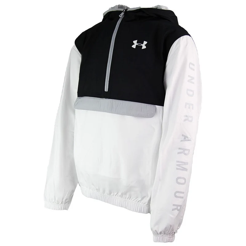 Under Armour Loose Kids White/Black Windbreaker Jacket L