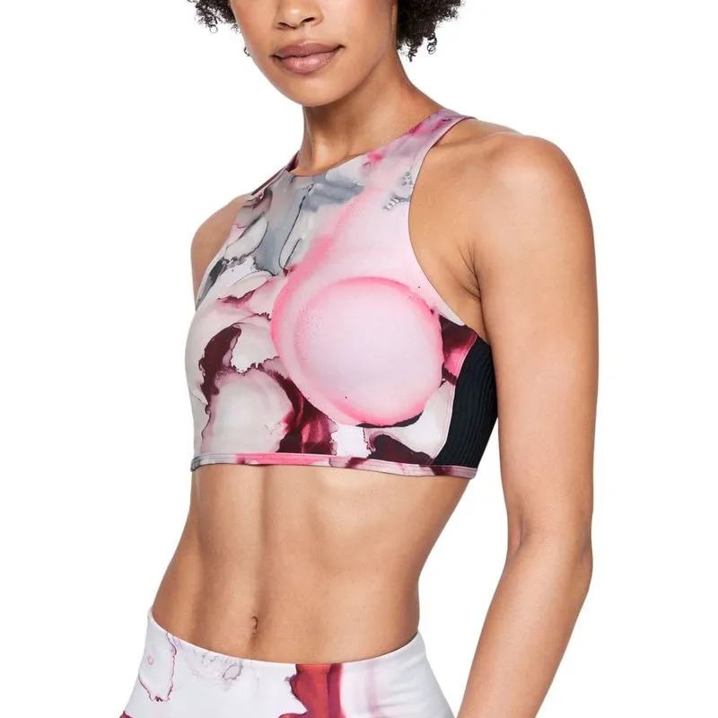 Top de Treino Feminino Under Armour Breathelux Carved Rib Print P / Rosa