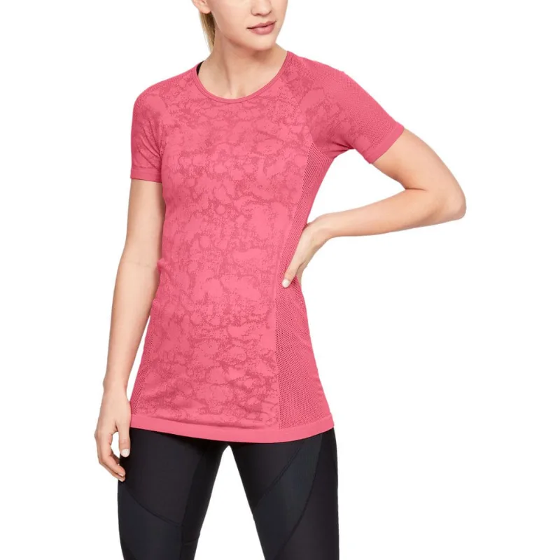 Camiseta de Treino Feminina Under Armour Vanish Seamless Mesh P Rosa