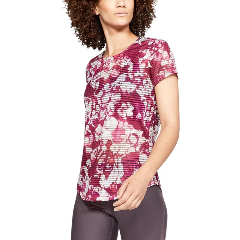 Camiseta de Treino Feminina Under Armour Sport Ascend G Rosa