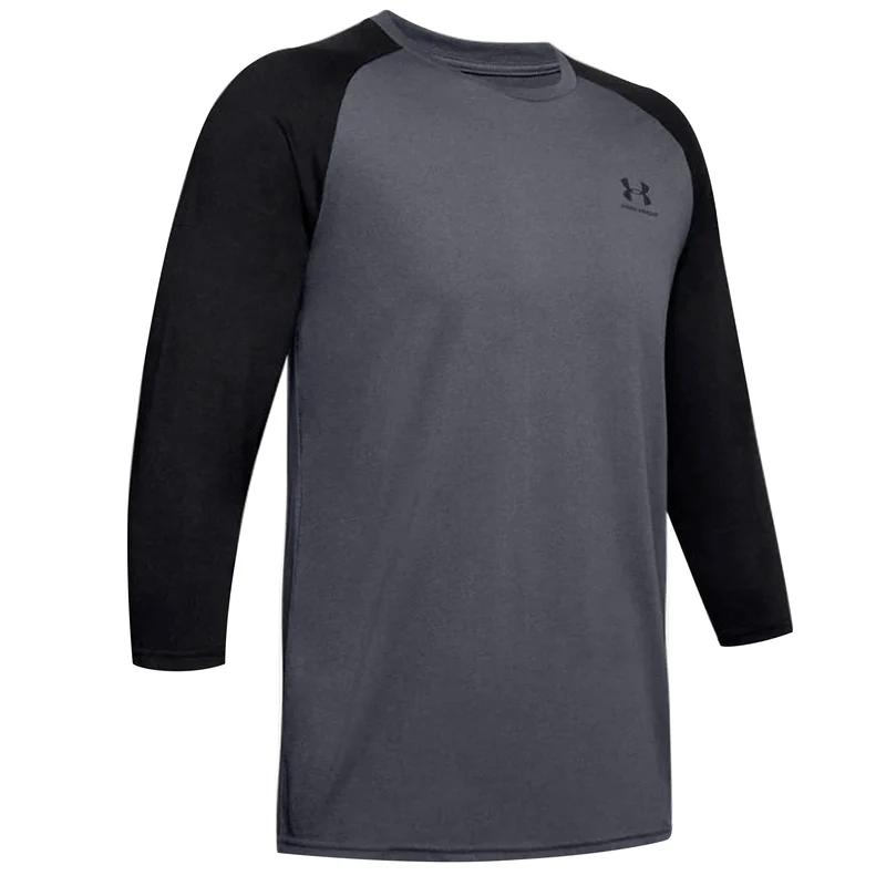 Under Armour Sportsyle Mens Grey/Black 3/4 T-Shirt L