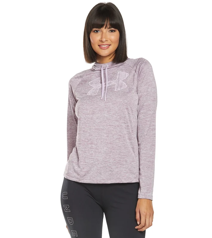 Under Armour Women's UA Tech LS Hoodie 2.0 Graphic Purple Prime/Purple Ace/Purple Ace / XL