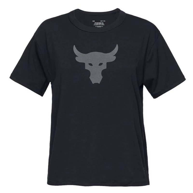 Under Armour x Project Rock Womens Black T-Shirt L