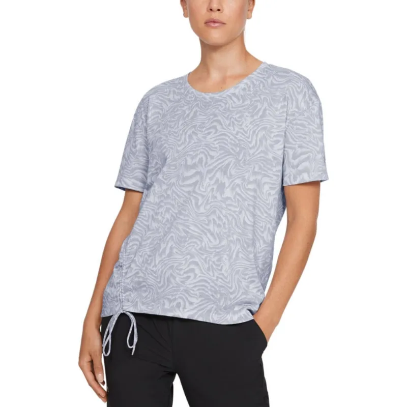Camiseta de Treino Manga Curta Feminina Under Armour Unstoppable M Cinza
