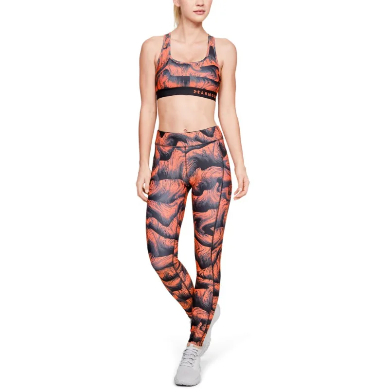 Legging de Treino Feminina Under Armour HeatGear Armour Printed PP Laranja