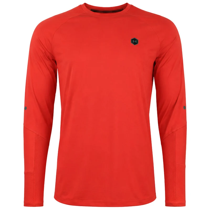 Under Armour ColdGear Rush Mock Mens Red Top XL