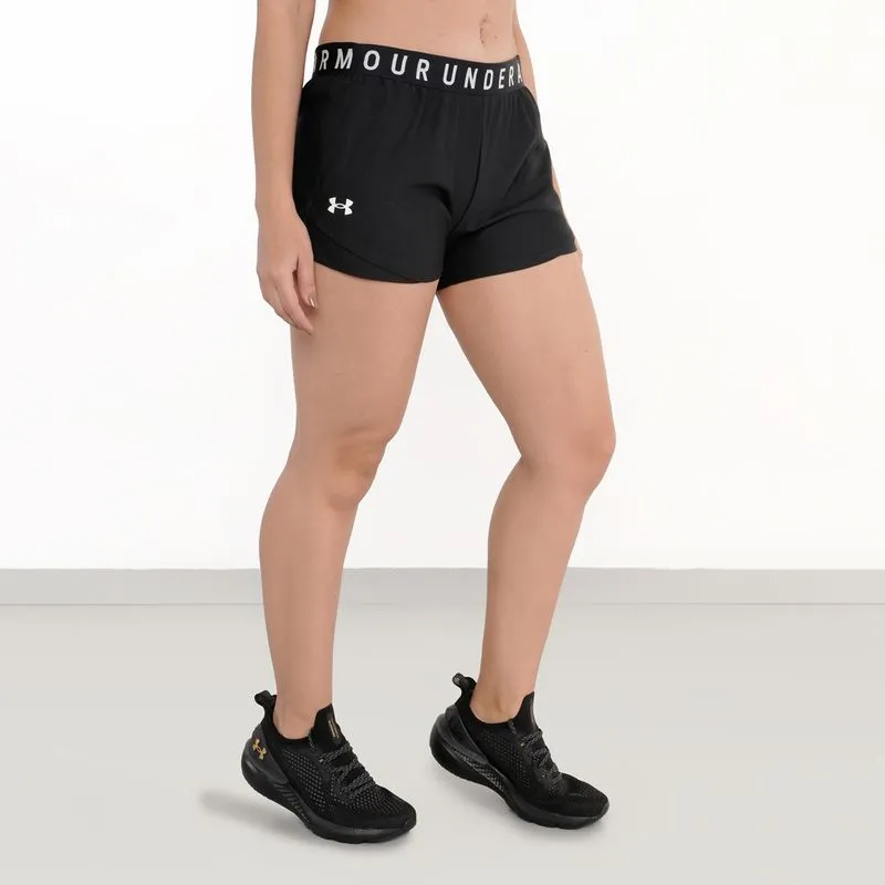 Short Esportivo Under Armour Play Up Feminino Preto PRETO/PRETO/BRANCO - M