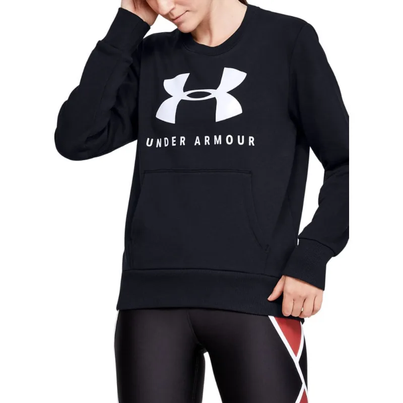 Moletom de Treino Feminino Favorite Fleece Sportstyle Graphic Crew 12.1 Under Armour PP Preto