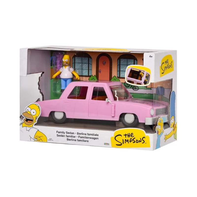Set Coleccionable Los Simpsons Homero 2.5" con Vehículo a Escala