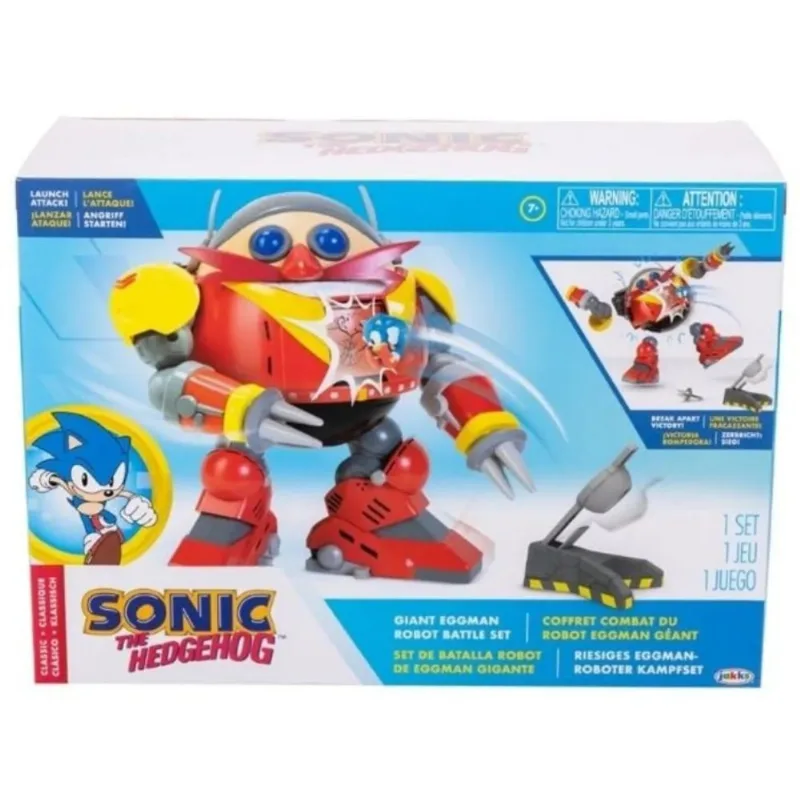 Sonic The Hedgehog Juego Batalla Robot Gigante Con Catapulta Sonic