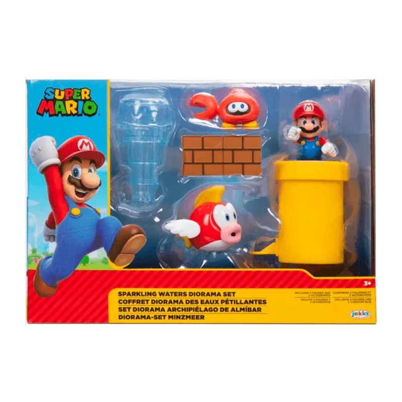Nintendo Super Mario Set Figuras Diorama