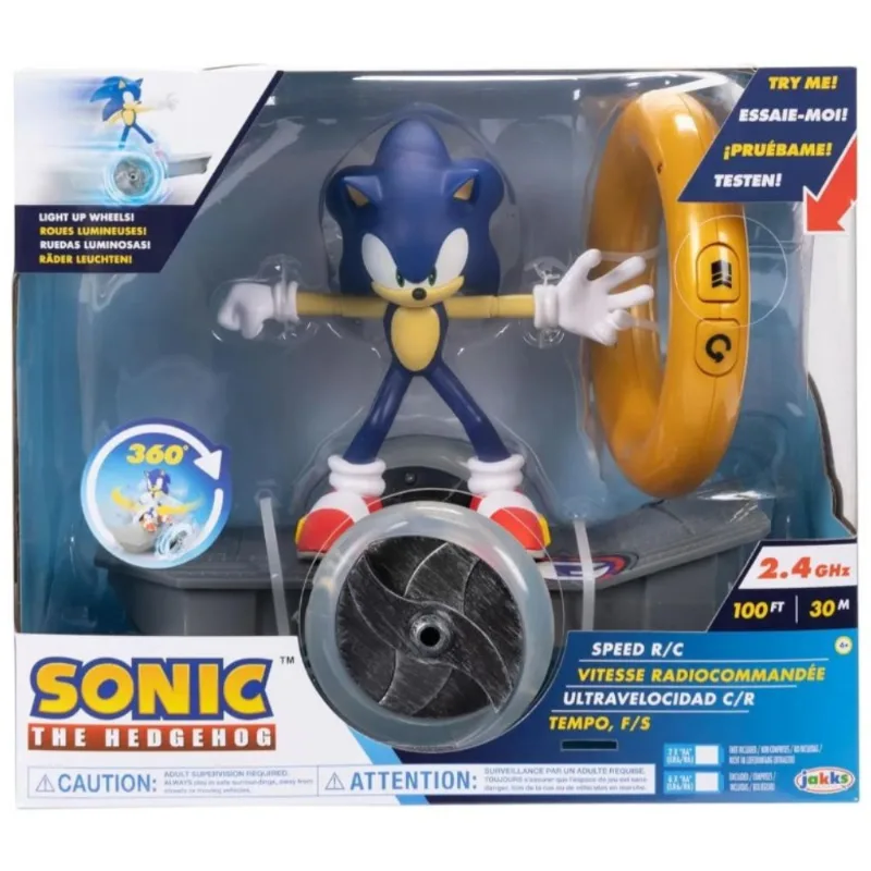Sonic Patineta Control Remoto Ruedas Luces Speed Rc Vehículo