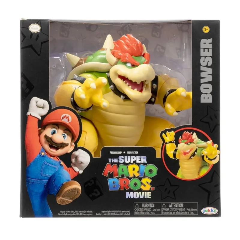Figura Super Mario Movie - Bowser 18 cm Respiración de Fuego