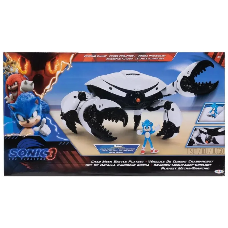 Sonic 3 The Hedgehog Set Batalla Cangrejo Mecha Blanco