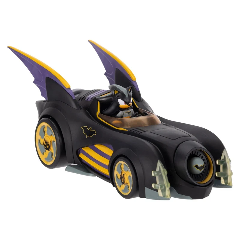DC x Sonic - The Hedgehog Actionfigur mit Fahrzeug Shadow