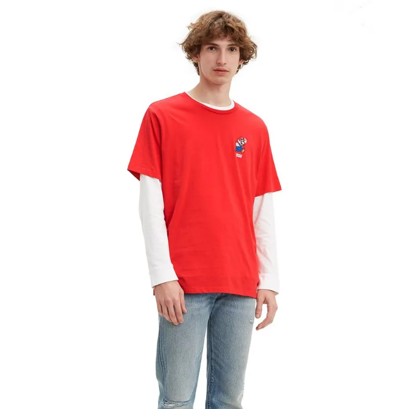 Camiseta Levis Set In Neck 2 Vermelho M